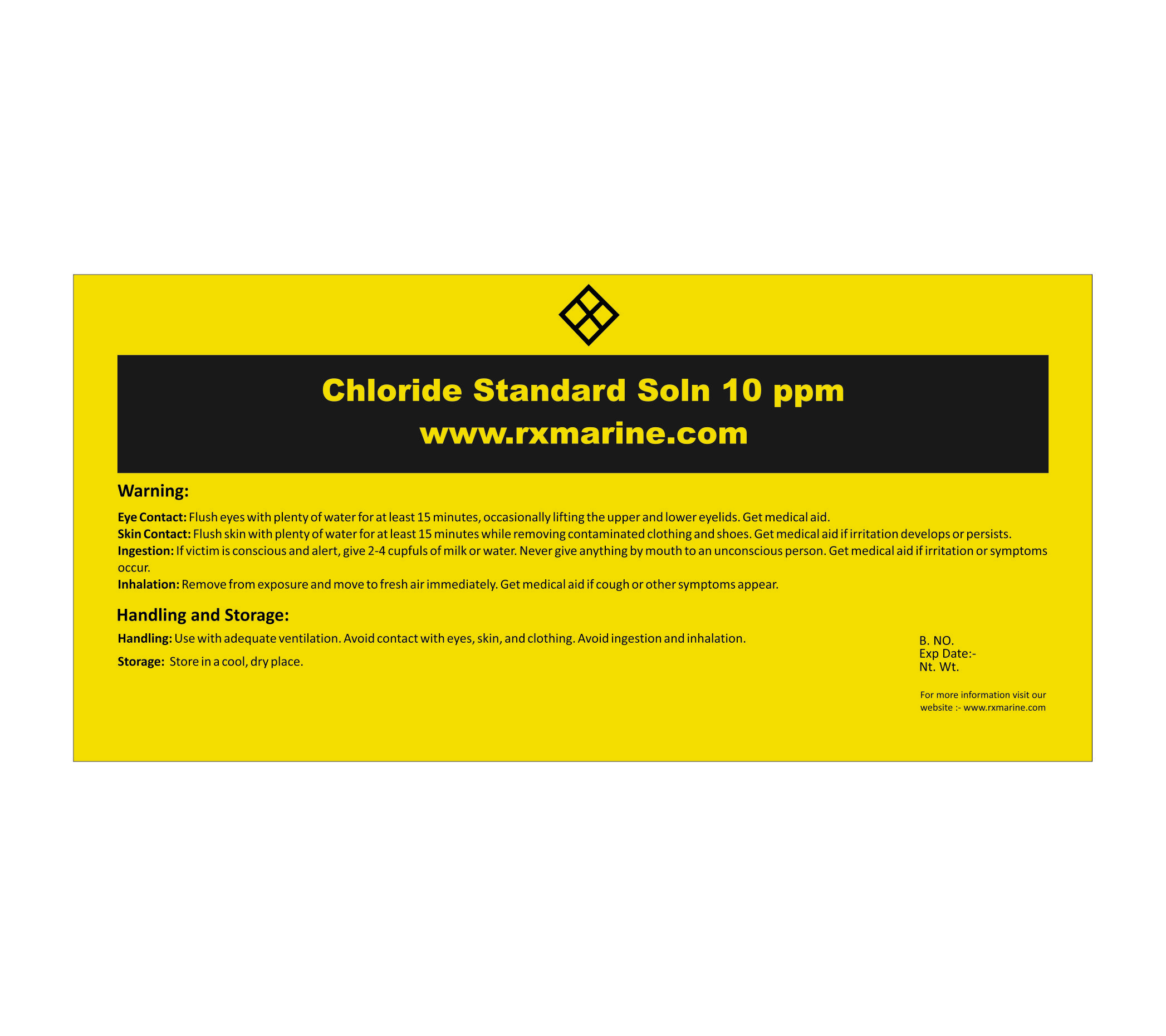 Chloride Standard Soln 10 PPM